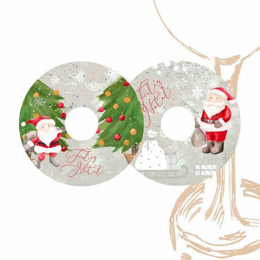 Tag para Taça NATAL AQUARELA