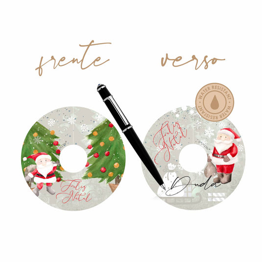 Tag para Taça NATAL AQUARELA
