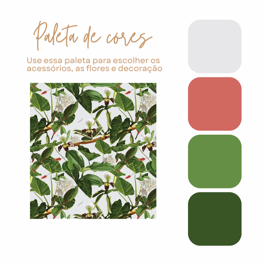 Jogo Americano Descartável Floral VERDE ESSENCIAL – Bloco com 25 und