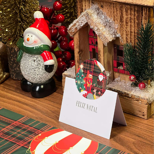 Cartão Boas-vindas NATAL XADREZ