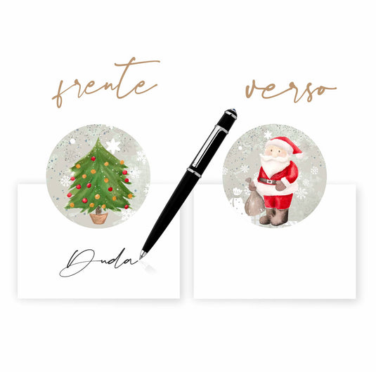 Cartão Boas-vindas NATAL AQUARELA