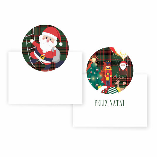 Cartão Boas-vindas NATAL XADREZ