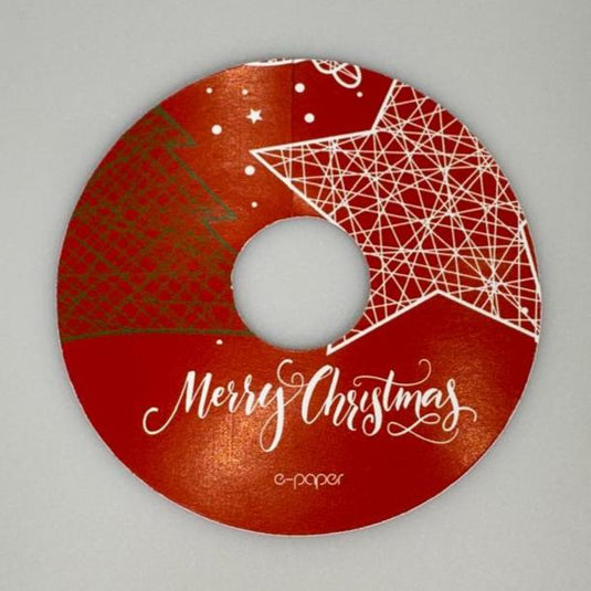 Tag para Taça NATAL ESTRELA VERMELHO