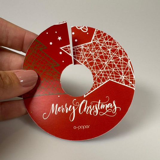 Tag para Taça NATAL ESTRELA VERMELHO