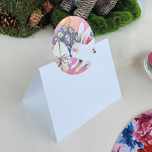 Cartão Boas-vindas PÁSCOA VERDE/ROSA