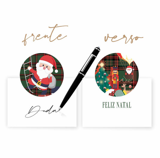 Cartão Boas-vindas NATAL XADREZ